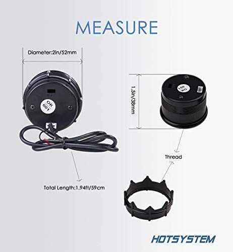 2 HOTSYSTEM+Electronic+Temperature+Fahrenheit+Automotive