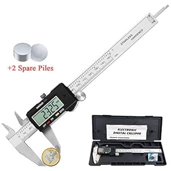 Homeet 150MM Calibre Digital Pie de Rey Calibrador Micrómetro de Acero