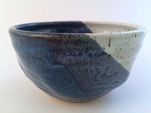 Blue and White Handmade Pottery Shaving Bowl