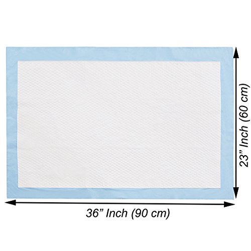 Bearals Disposable Bed Pads, 1500ml High Absorbency Disposable Incontinence Bed Pads, Disposable Waterproof Underpads, Approx. 23”x26” Inch (Pack of 20)