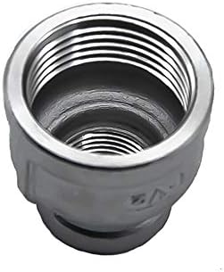 GNSN Stainless Steel 304 Cast Pipe Fitting Reducing Coupling,Female NPT (1/2"-1/4")
