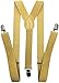 Consumable Depot CD Gold Suspender with Matching Metalic, Champagne, Sequined Bowtie Set (Champagne Gold)