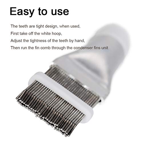 KingBra 2 PCS Stainless Steel Fin Comb,Condenser Comb,Air Conditioner Fin Cleaner Repair Tool,Air Conditioning Brush Warping Comb Accessories