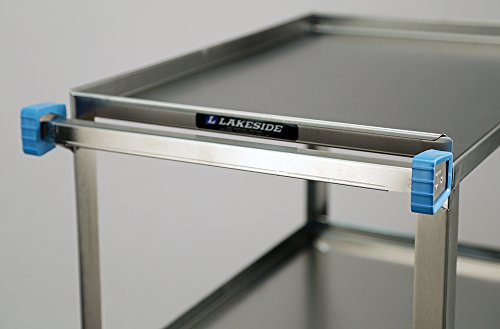 Lakeside 422 Stainless Steel Utility Cart; 500 Lb Capacity, 3 Shelf, 18"X27"