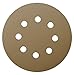 Tigershark 5 Inch Sanding Discs 8 Hole Grit 400 5pcs Pack Special Anti Clog Coating Paper Gold Line Hook and Loop Dustless Random Orbital Sander Paper Very Fine
