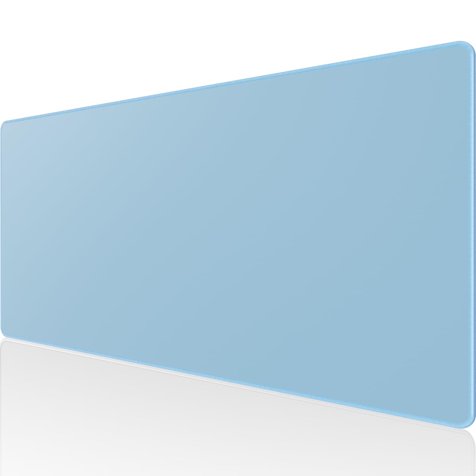 Photo 1 of KTRIO Large Gaming Mouse Pad with Stitched Edges, Extended Mousepad with Superior Micro-Weave Cloth, Non-Slip Base, Water Resist Keyboard Pad for Gamer, Office & Home, 31.5x15.7in, Ice Blue