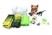 Car Track Race Builder System Flexible Toy Set For Kids 96 Accessories Pieces With Off-Road Vehicle Tunnel Trees Dual Gate And Two Dinosaurs