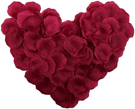 Cdet 1000Pcs/Lot Artificial Flowers Rose Petal Simulation Petal Wedding Petal Fake Petal Decoration for Room Home Hotel Event Party Christmas