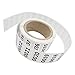Squad Goods Consecutively Numbered Labels Self-Adhesive Roll 0001-1000