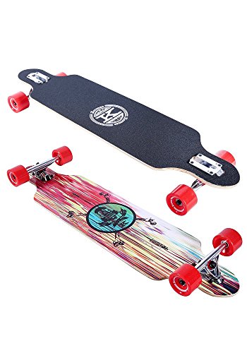 Karnage Drop Through Longboard (Red)