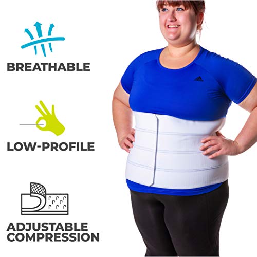 BraceAbility Plus Size Bariatric Abdominal Stomach Binder XXXXL Belly