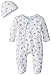 Spasilk Baby Newborn Sleepwear Two-Piece Set,Blue Dino,3 Months