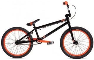 orange and black bmx bike