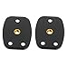 (2 Packs) Fotasy Black Aluminum Tripod Buckle Mount Adapter with 1/4