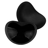 Silicone Adhesive Bra Pads Inserts,SAOYA Women Push Up Sticky Bra Pad Breast Enhancer for Sport Bra/Swimsuit - 1 Pair&Black
