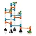 Quercetti Transparent Marble Run - 45 Piece Basic Building Set - Classic Construction Toy Perfect for Beginners Ages 4 and Up (Made in Italy)