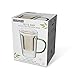 casaWare 18-Ounce Borosilicate Glass Tea Infuser Mug with Lid (Green Handle)