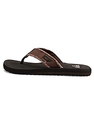Quiksilver Men's Monkey Abyss Flip Flops, Brown