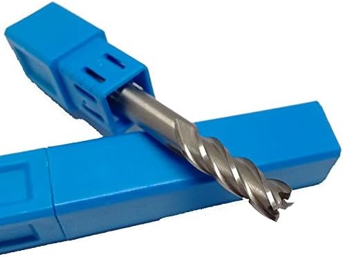 6mm 4 Flute HSS AL Square End Mill, High Speed Steel Flat End Cutter D6*19*D6*63L