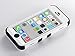 ULAK iPhone 5c Case Colorful Hybrid Hard Case Cover for Apple iPhone 5C with Clear Screen Protector and Stylus(White + Black)