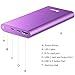 BONAI Portable Charger, (Thinnest Aluminum)(Powerful)12000mAh Power Bank, USB C High-Speed 3.0A Input/Output Compatible with iPhone iPad Samsung Android Macbook-Purple