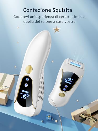 Pulsed Light Epilator with Ice Function 19.35J, Pulsed Light 9 Energy Levels, Automatic Continuous Flash Laser Epilator, Pulsed Light Hair Removal for Women Arms Armpits Legs Body