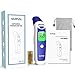 Digital Forehead Ear Thermometer for Adults and Baby, NURSAL Touchless Thermometer for Home with Fever Alarm, Infrared Thermometer with Data Memory, Battery Included