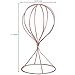 MyGift Rose Gold Tone Metal Wire Hat Holder Stand, Wig Display Rack, Fedora or Baseball Cap Storage Form, Set of 2