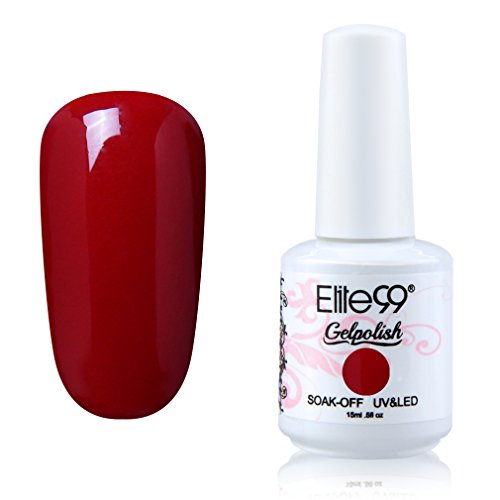 Elite99 Soak-off Gel Polish Lacquer Nail Art UV LED Manicure Varnish 15ml Blood Red 1337 Elite99 Soak-off Gel Polish Lacquer Nail Art UV LED Manicure Varnish 15ml Blood Red 1337