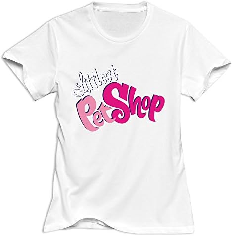 Nolysg Littlest Pet Shop Logo T-shirt For Women - M White Joke Short-Sleeve T-shirt