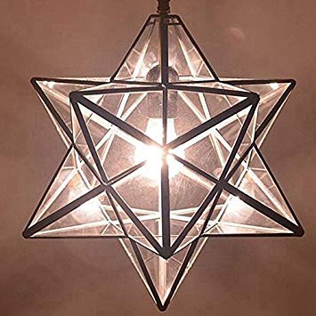 Questquo Loft Vintage Pendant Lamp Light Shooting Star Tiffany