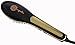 Eqoba Ceramic Hair Straightener Brush with Anti-Scald Protection and LCD Display Black