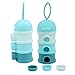 Mihachi Travel Bowls, Portable Pet Treat Can, Twist-Lock Stackable Dispenser, Spill Proof Multiply Layers Plastic Bottle(BPA Free), Food Storage Container for Small Dogs and Cats Outdoors