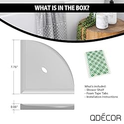 Questech Decor Corner Shower Shelf, Shower Shelf