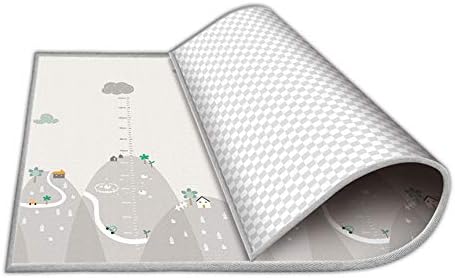 Tuangexportabl 200x180x1CM Double-Sided Waterproof Baby Crawling Thickening Mat Child Crawling Baby Blanket Reversible Play mat for Infants Baby Kid Toddler Play Crawl Mat