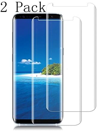 Screen Protector For Samsung Galaxy S8, Auideas[Ultra Clear] [9H Hardness][3D Curved] [Anti-Scratch] [Anti-Bubble] [High Definition] Tempered Glass Screen Protector for Galaxy S8 [2 Pack]