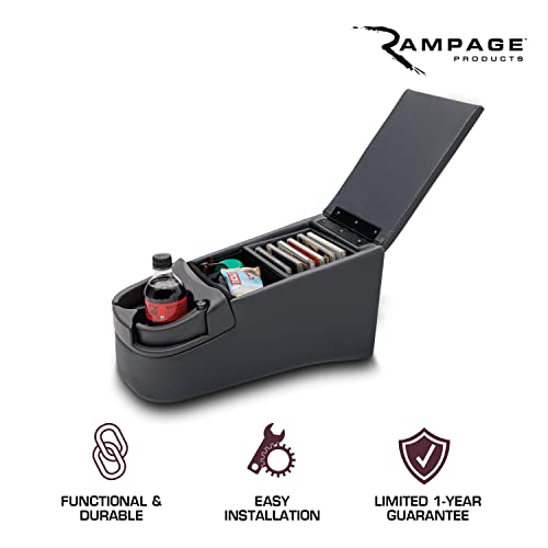 Rampage Universal Truck Bench Seat Console Charcoal Color 39223