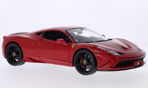 Ferrari 458 Speciale, red/black, Model Car, Ready-made, Bburago 1:18