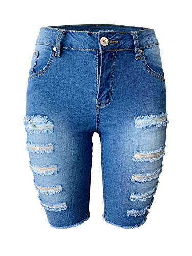 ripped shorts knee length