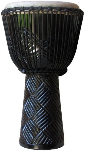 Freedom Drums Ebony Weave Pro Series Djembe-L: 19"-20" X 9"-10"
