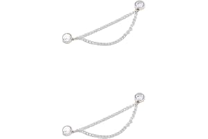 Qsvbeeqj Pants Length Adjuster Clip Rhinestones Shortener For Jeans Trousers To Make Shorter Hem Adjuster Rhinestones Chain