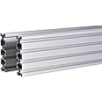 2PCS 20 Series T Slot 2080 Aluminum Extrusion Profile 39.4'',European Standard Anodized Linear Rail for 3D Printer Parts and