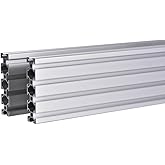 2PCS 20 Series T Slot 2080 Aluminum Extrusion Profile 39.4'',European Standard Anodized Linear Rail for 3D Printer Parts and 