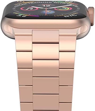 iiteeology Compatible with Rose Gold Apple Watch Band 40mm 38mm, Upgraded  Version Solid Slim Metal iWatch Strap for Apple Watch Series 6/5/4/3/SE Rose  Gold Women Clothing, Shoes \u0026 Jewelry