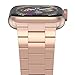 iiteeology Lightweight Stainless Steel Band Designed for Apple Watch Ultra 3 & Ultra 2, Series 1-11, 46mm, 45mm, 44mm, 42mm, Replacement iWatch Bands for Men & Women,Rose Gold