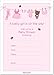 30 Baby Shower Invitations for Girl with Envelopes (30 Pack) - Baby Girl Shower Invite Cards - Fits Perfectly with Pink Baby Shower Decorations and Supplies for Girls