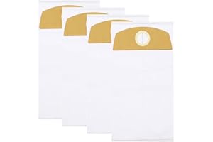 HogarTech Vacuum Cleaner Bags for Flex FLE00219, VC6-L MC, and VC6-L MC 18.0 – Fleece Disposable Filter Bags (4-Pack or 10-Pa