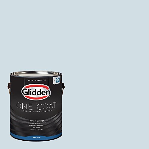 Glidden Interior Paint + Primer: Blue/Breakwater, One Coat, Semi-Gloss, 1-Gallon