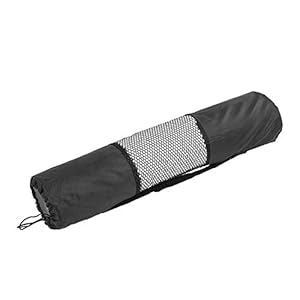 HGY Carrier Mesh Center Adjustable Strap Handbag Portable Yoga Pilates Mat Bag