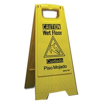 Qty 6 Impact 9152w Yellow Wet Floor Signs English Spanish